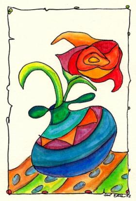 Blume in Vase