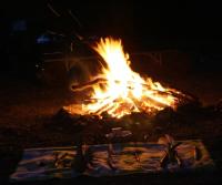 Feuer und Stäbe